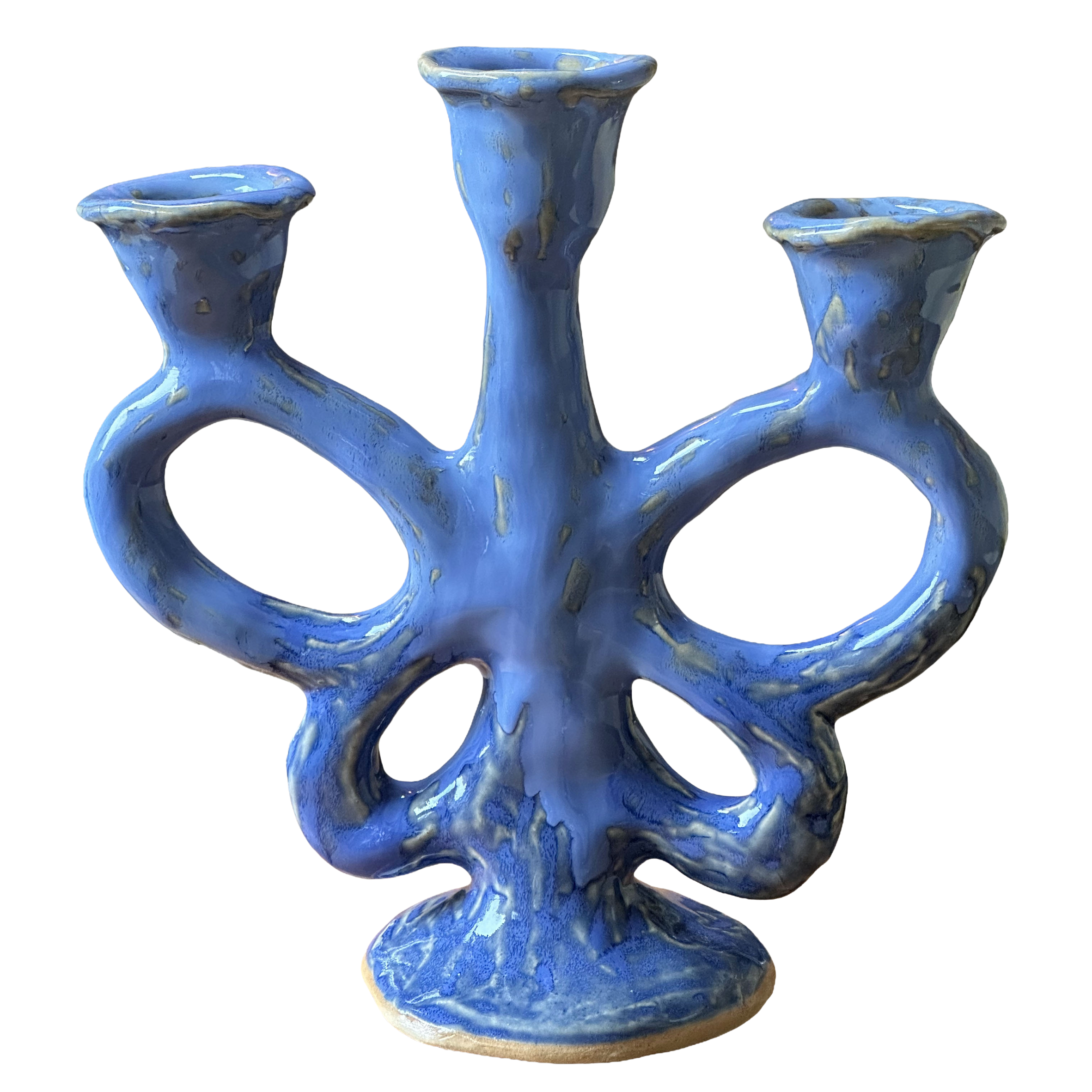 Triple candelabra pink