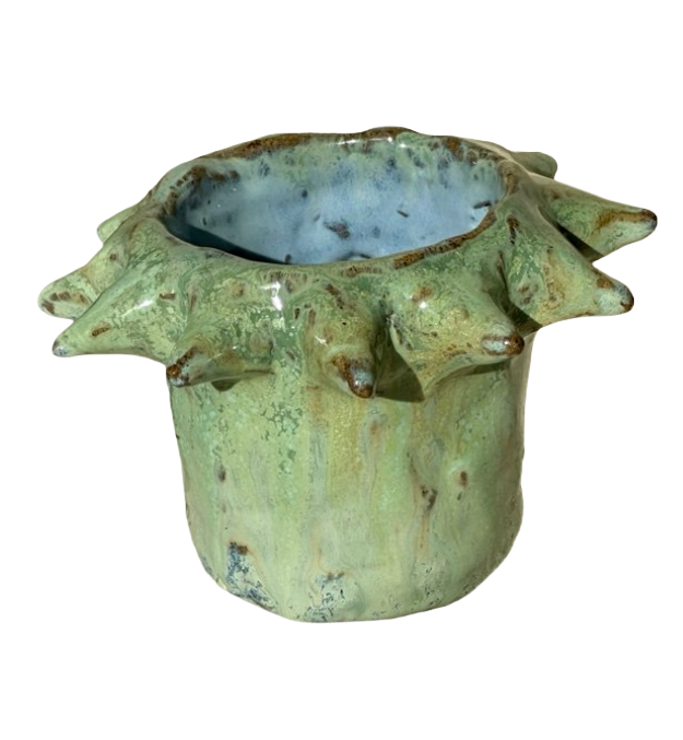 Green spiked vessel